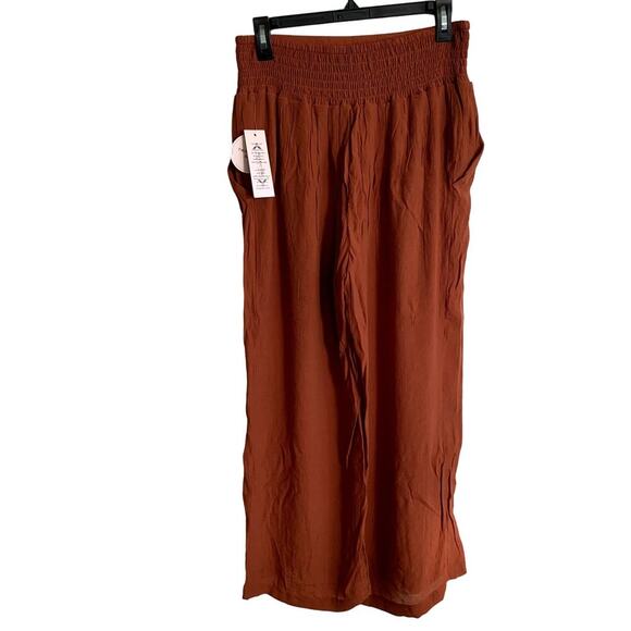 Nanette Lepore Orange Coordinate Top Wide Leg Crop Pant Set Size M NWT - Picture 5 of 16